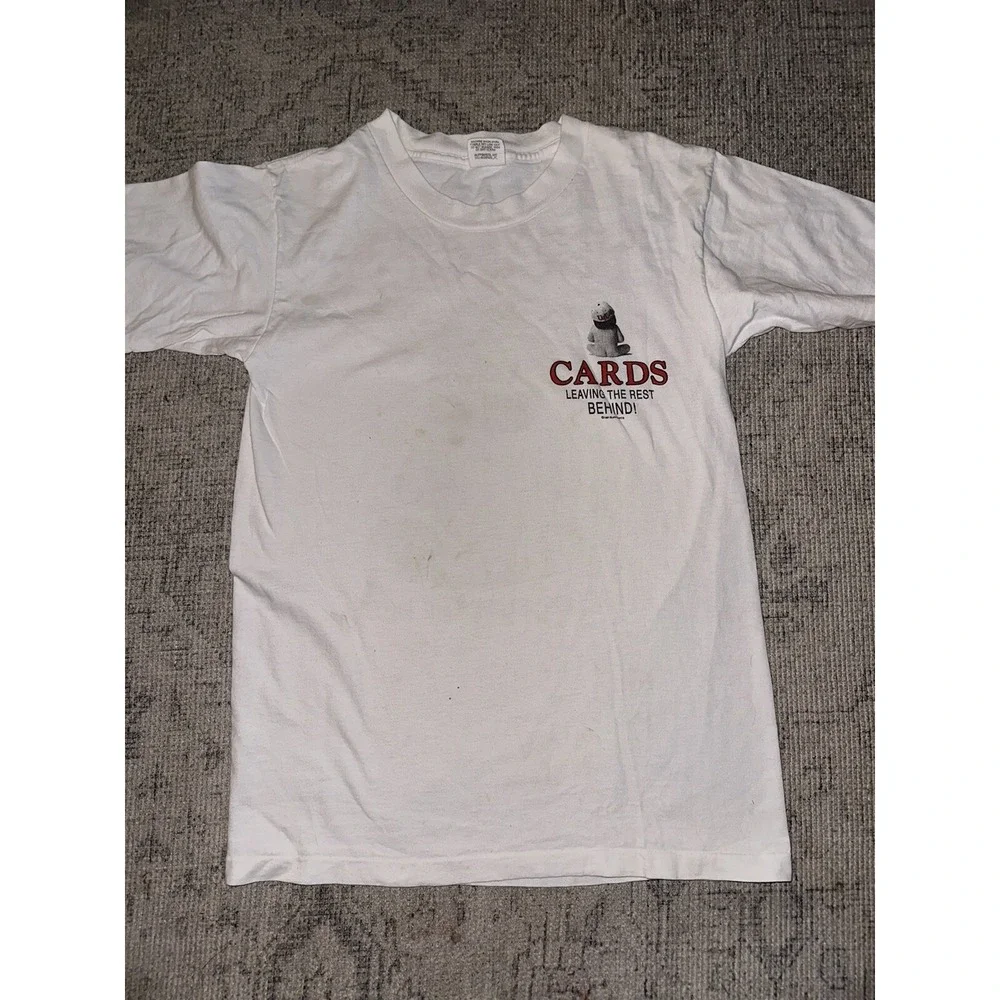 VINTAGE CARDINAL U OF L NOTHIN‎ BUTT  THE BEST WHITE TSHIRT YOUTH LARGE